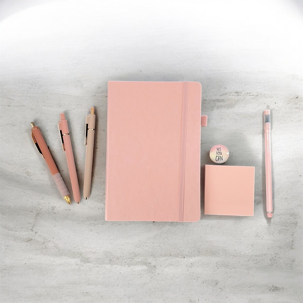 Pink Essential Aesthetic Stationery Gift Box - Color Curated Bundle